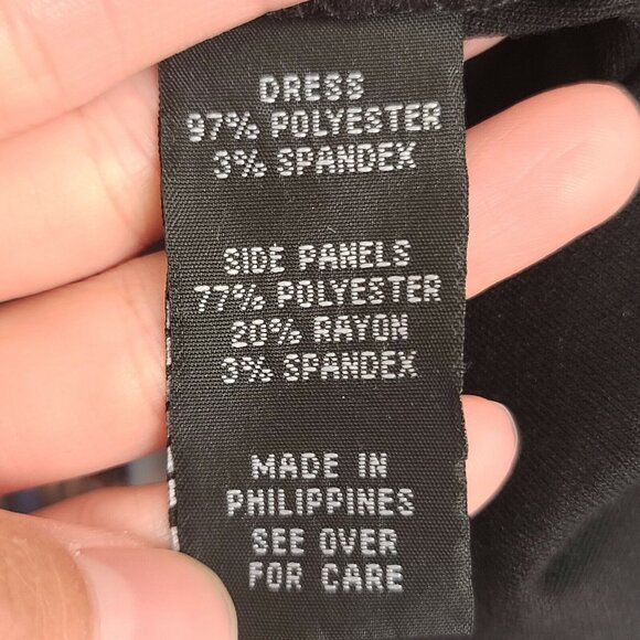 By&By Dress Size 5 Juniors Black Aztec Print Knit Mini Sleeveless Zip Closure - Picture 10 of 10